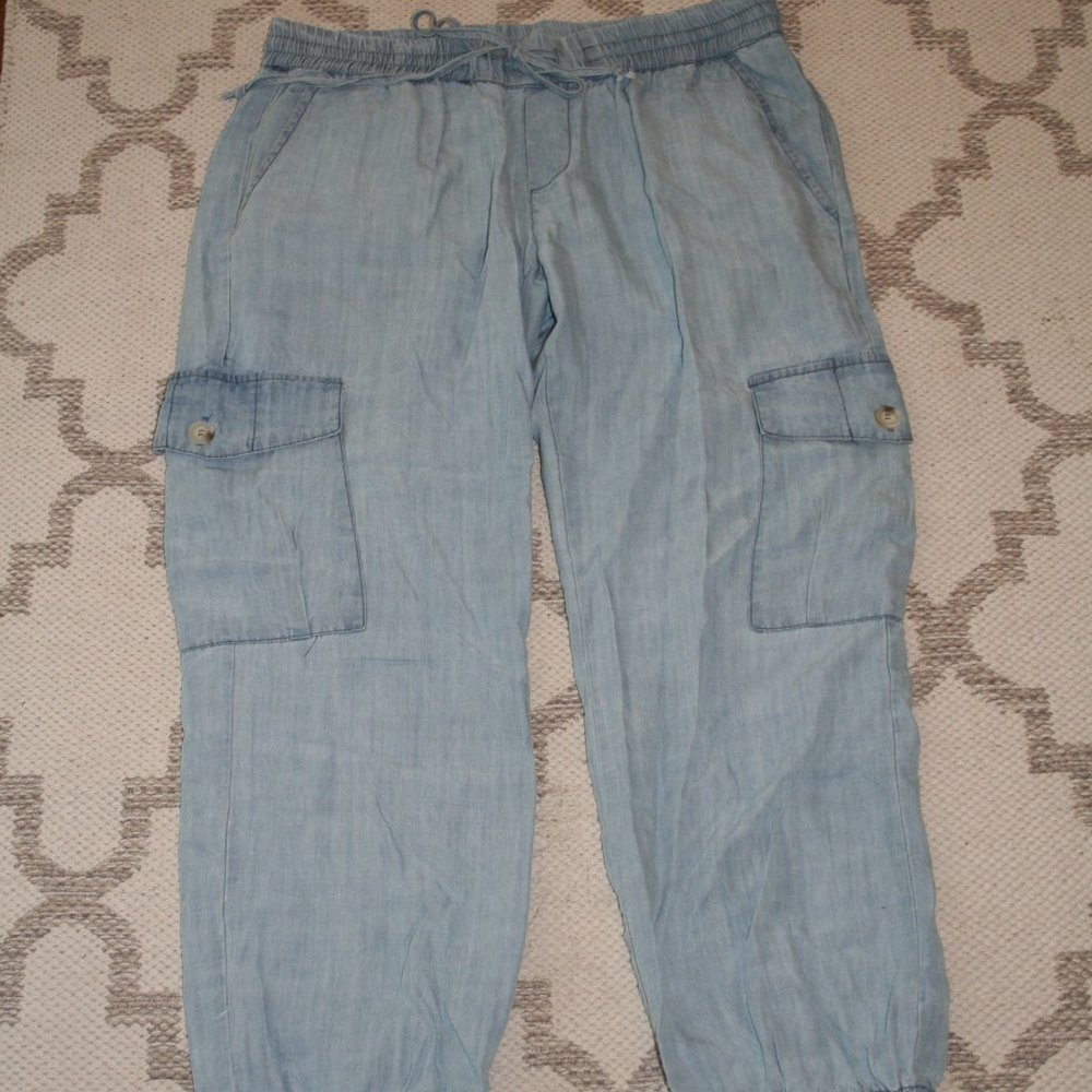 Denim Utility Joggers